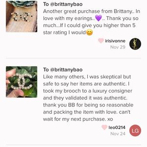 “Are they authentic?” (Feedback for Luxury items)